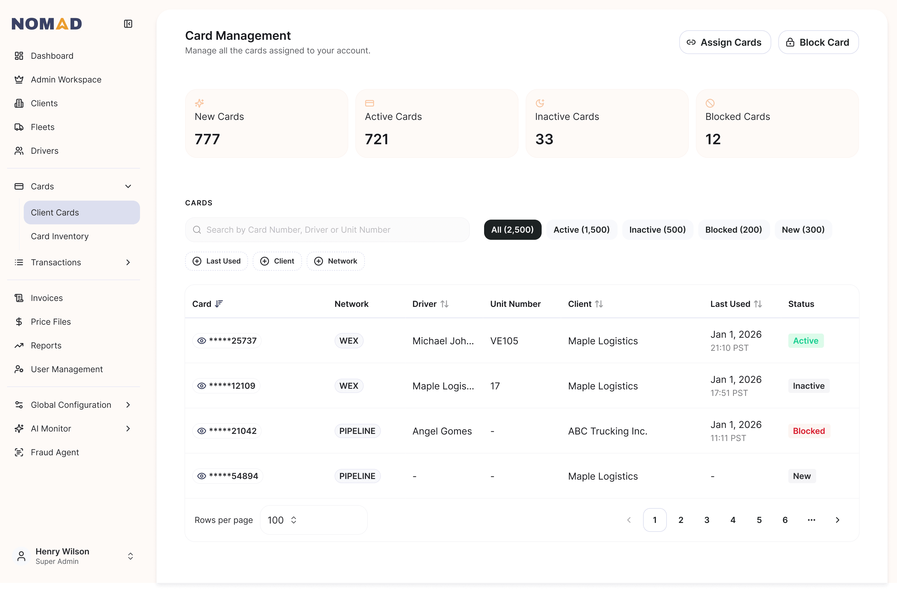 Card management